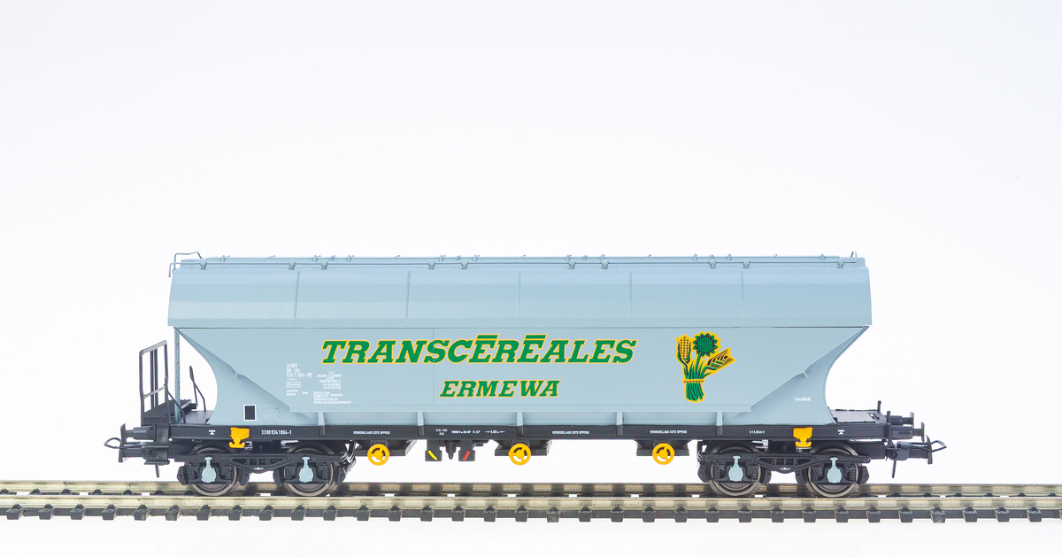 HO] : Wagon céréalier FAUVET-GIREL TRANSCEREALES MINOTERIE CEARD